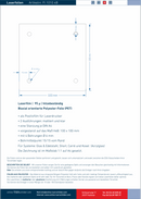 Laserfolie für Türschilder mit 4 Bohrungen 12
