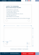 Laserfolien für Türschilder mit 2 Bohrungen 16