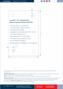 Laserfolie für Türschilder mit 4 Bohrungen 110