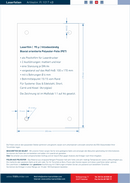Laserfolie für Türschilder mit 4 Bohrungen 1101