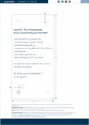 Laserfolie für Türschilder mit 4 Bohrungen 1102