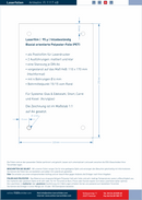 Laserfolie für Türschilder mit 4 Bohrungen 1107