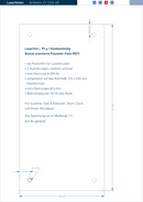 Laserfolie für Türschilder mit 4 Bohrungen 1104