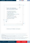 Laserfolie für Türschilder mit 4 Bohrungen 14