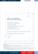 Laserfolie für Türschilder mit 4 Bohrungen 15