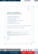 Laserfolie für Türschilder mit 4 Bohrungen 1108