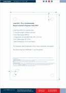 Laserfolie für Türschilder mit 4 Bohrungen 1109