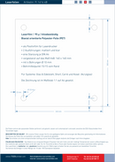 Laserfolie für Türschilder mit 4 Bohrungen 16