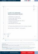 Laserfolie für Türschilder mit 4 Bohrungen 17
