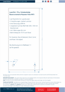 Laserfolien für Türschilder mit 2 Bohrungen 1106