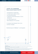 Laserfolien für Türschilder mit 2 Bohrungen 1107