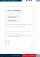 Laserfolien für Türschilder mit 2 Bohrungen 1108
