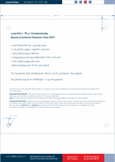 Laserfolie für Türschilder mit 4 Bohrungen 19