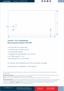 Laserfolien für Türschilder mit 2 Bohrungen 15