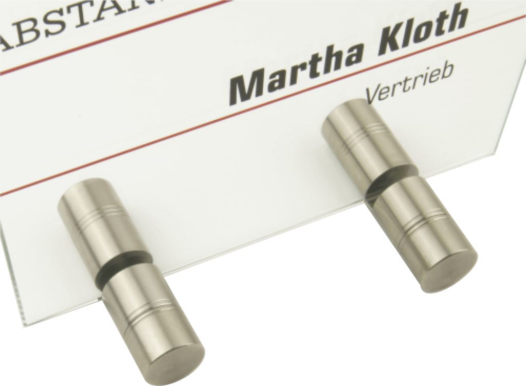 Tischaufstellerhalter Hamberge zum Klemmen von unten (1 Stück) für Scheiben von 3-6 / 6-10