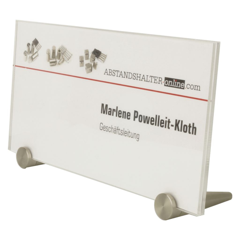 Tischaufstellerhalter Immenstedt zum Klemmen von unten (1 Stück) für Scheiben von 3/4/5/6/8 mm