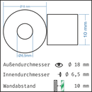 Distanzhülsen Basedow aus Edelstahl 177