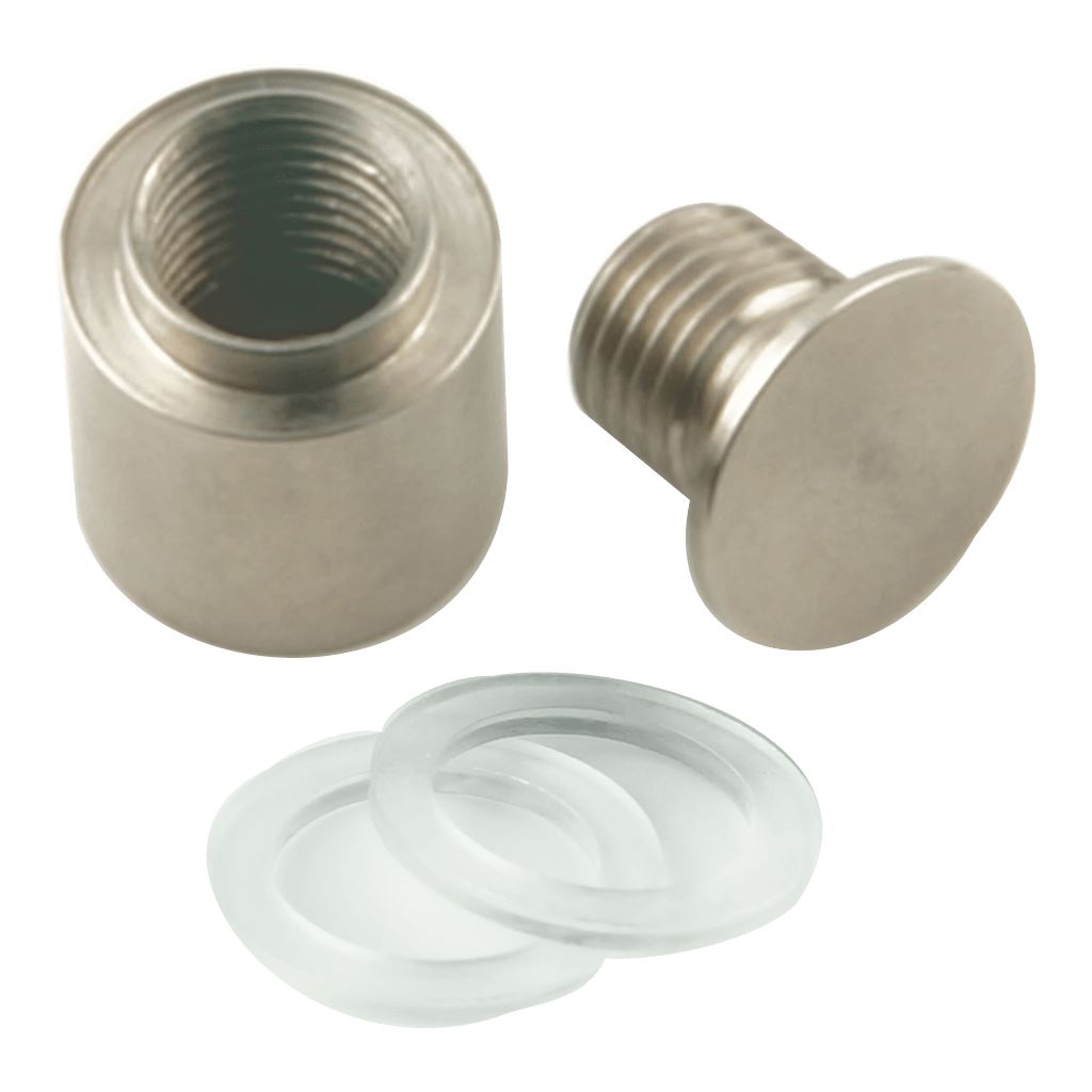 Abstandshalter List mit Linksgewinde Ø 14 mm aus Edelstahl Abstandshalter List zum Schrauben Klemmbereich 3-8mm abstandshalter-online.com