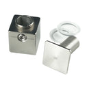 Abstandshalter mit Madenschraube - 15x15 / 25x25 mm WA: 15 / 25 mm aus Edelstahl - Lindau Abstandshalter Lindau mit Inbus Klemmbereich 2-10mm abstandshalter-online.com