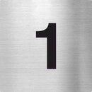Piktogramm Zahl 1 aus Edelstahl Piktogramm Zahl 1 www.abstandshalter-online.com/ 70x70mm