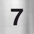 Piktogramm Zahl 7 aus Edelstahl Piktogramm Zahl 7 www.abstandshalter-online.com/ 70x70mm