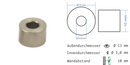Distanzhülse Edelstahl 13 10 3
