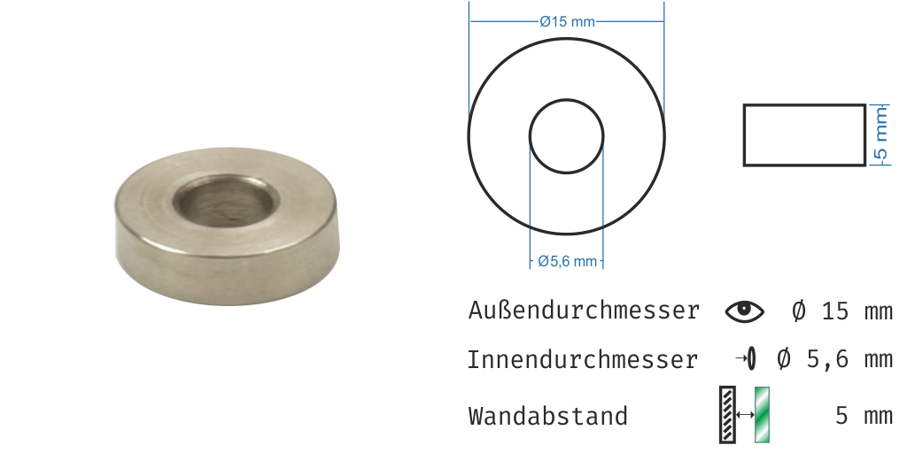 distanzhülsen edelstahl q8ii
