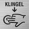 Piktogramm hier Klingeln aus Edelstahl
