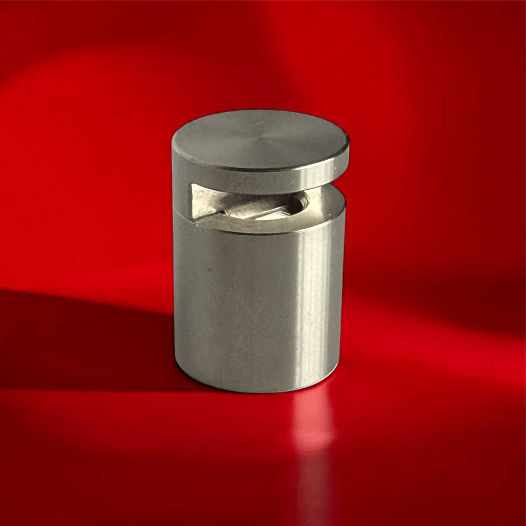 Klemmhalter Ø 16 mm WA:16 mm in 8 Größen  - Glashalter Nützen klein - 1 Stück Schilderbefestigung