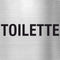 Pikto Toilette Edelstahl Piktogramm Toilette www.abstandshalter-online.com/ 70x70mm 