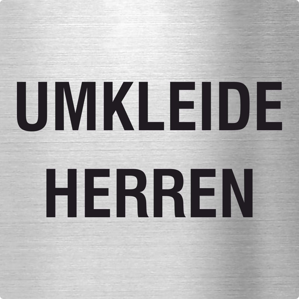 Piktogramme Umkleide Herren Edelstahl Piktogramm Umkleide Herren 