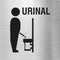 Piktogramme Urinal 1 Edelstahl Piktogramm Urinal 1 www.abstandshalter-online.com/ 70x70mm 