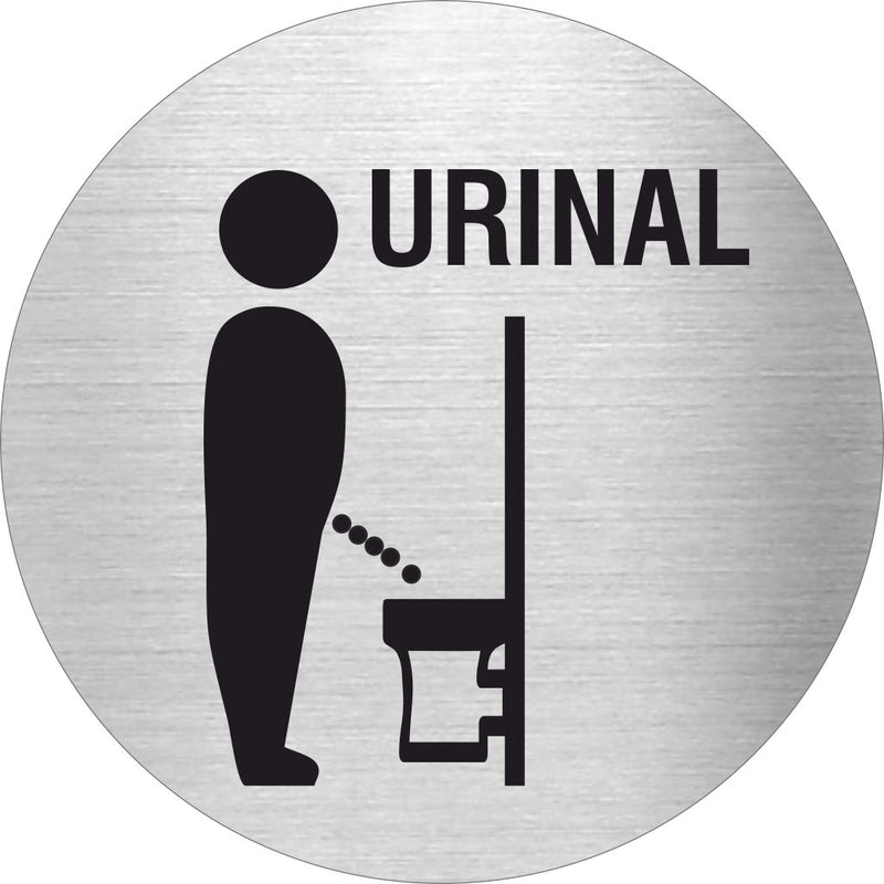 Piktogramme Urinal 1 Edelstahl Piktogramm Urinal 1 www.abstandshalter-online.com/ Ø60mm 