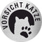 Piktogramm Vorsicht Katze aus Edelstahl Piktogramm Vorsicht Katze 