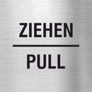 Pikto Ziehen / Pull Edelstahl Piktogramm Ziehen / Pull www.abstandshalter-online.com/ 70x70mm 