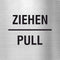 Pikto Ziehen / Pull Edelstahl Piktogramm Ziehen / Pull www.abstandshalter-online.com/ 70x70mm 