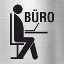 Piktogramm Büro mit Pikto aus Edelstahl Piktogramm Büro mit Pikto 