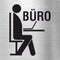 Piktogramm Büro mit Pikto aus Edelstahl Piktogramm Büro mit Pikto 