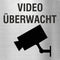 Piktogramm Video überwacht aus Edelstahl Piktogramm Video überwacht www.abstandshalter-online.com/ 70x70mm 