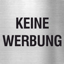 Piktogramm Keine Werbung aus Edelstahl Piktogramm Keine Werbung 