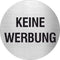 Piktogramm Keine Werbung aus Edelstahl Piktogramm Keine Werbung 