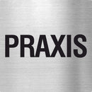 Pikto Praxis Edelstahl Piktogramm Praxis www.abstandshalter-online.com/ 70x70mm 