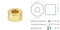 Distanzhülsen Gold glänzend 18