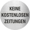 Piktogramm Keine Kostenlose Zeitungen aus Edelstahl Piktogramm Keine Kostenlose Zeitungen 
