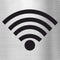 Piktogramm WLAN Pikto aus Edelstahl Piktogramm WLAN Pikto www.abstandshalter-online.com/ 70x70mm 