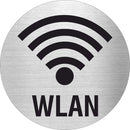 Piktogramm WLAN Pikto und Text aus Edelstahl Piktogramm WLAN Pikto und Text 