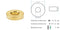 Distanzhülsen Gold glänzend 110