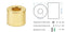 Distanzhülsen Gold glänzend 1456