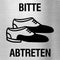 Piktogramm Bitte Schuhe abtreten aus Edelstahl Piktogramm Bitte Schuhe abtreten www.abstandshalter-online.com/ 70x70mm 
