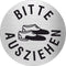 Piktogramm Bitte Schuhe ausziehen aus Edelstahl Piktogramm Bitte Schuhe ausziehen 